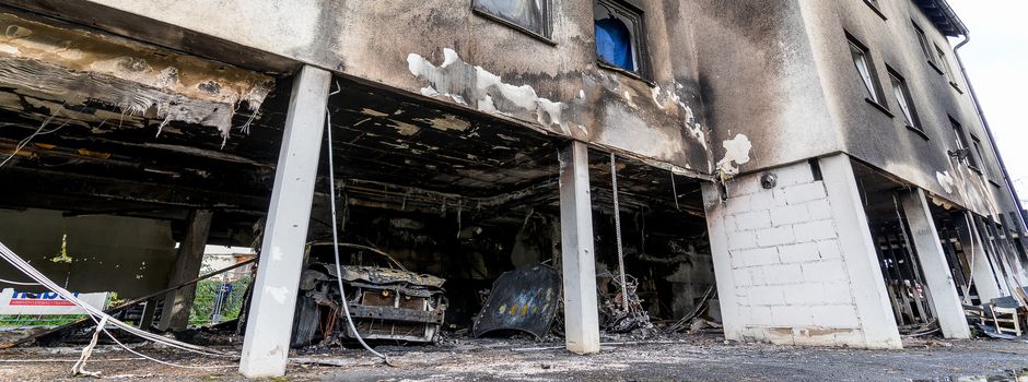 Heftiges Feuer im Rheingau