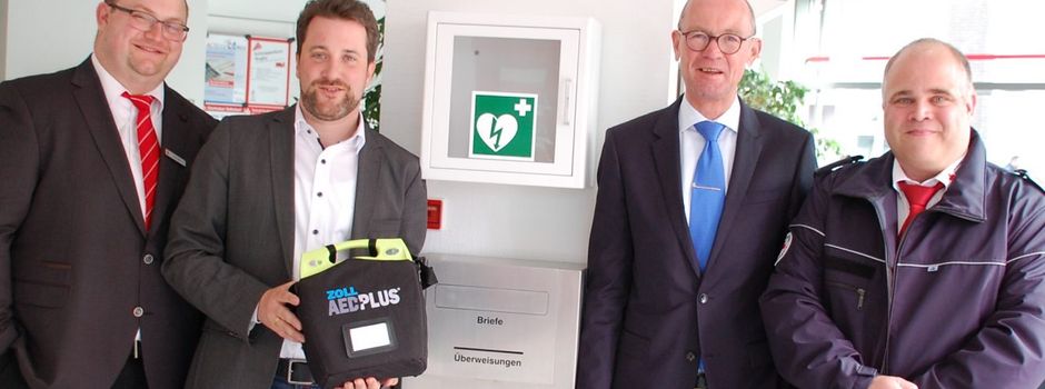 Werbung: Erster öffentlicher Defibrillator in Herzebrock