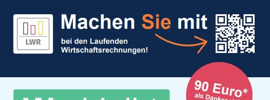 Hessisches Statistisches Landesamt sucht private Haushalte zur Datenerhebung!