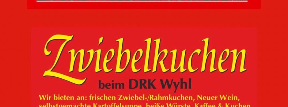 Traditionelle Zwiebelkuchenfest des DRK Wyhl 