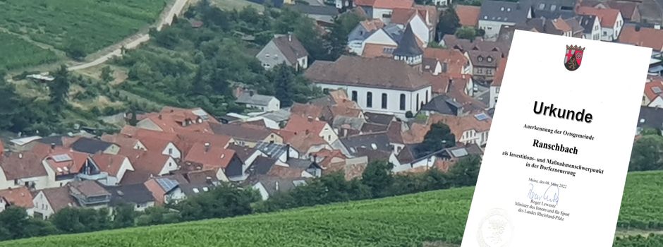 Ranschbach ist Schwerpunktgemeinde