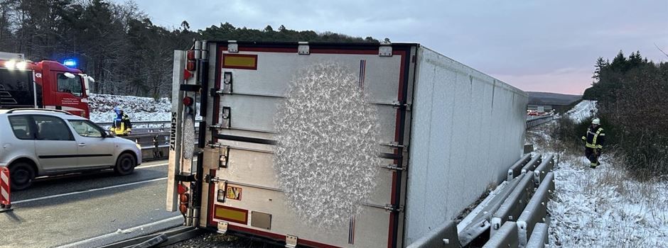 Lkw-Unfall auf A61 bei Rheinböllen – Autobahn Richtung Süden gesperrt