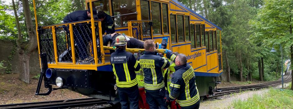 Notfall: Nerobergbahn wird zum Rettungswagen