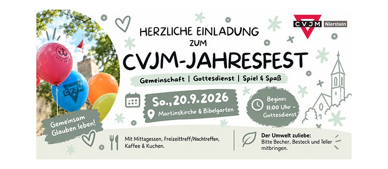 Gemeinschaft und gelebter Umweltschutz: CVJM Nierstein feiert Jahresfest