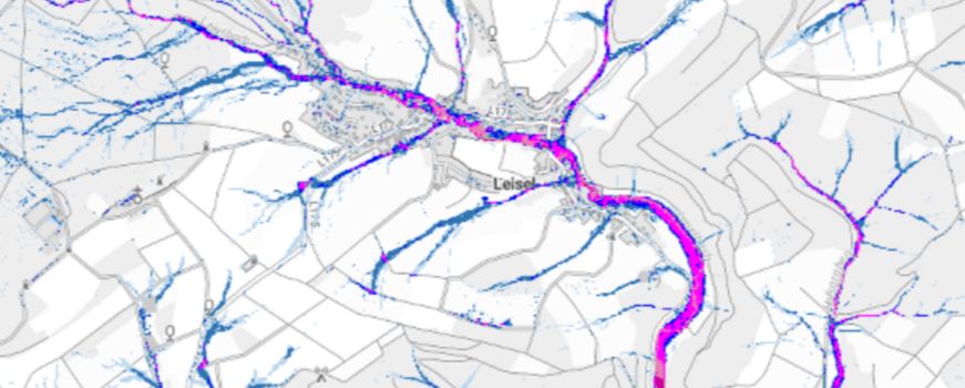 Hochwasser- und Starkregenkarten online verfügbar