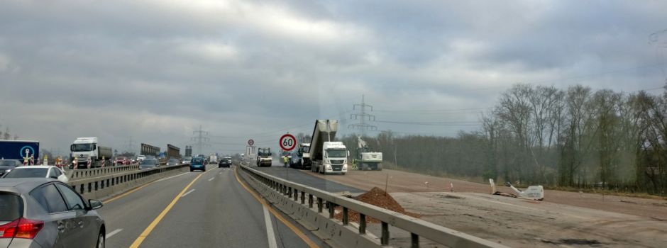 Autobahnkreuz Mainz Süd: Vollsperrung der Behelfsbrücke