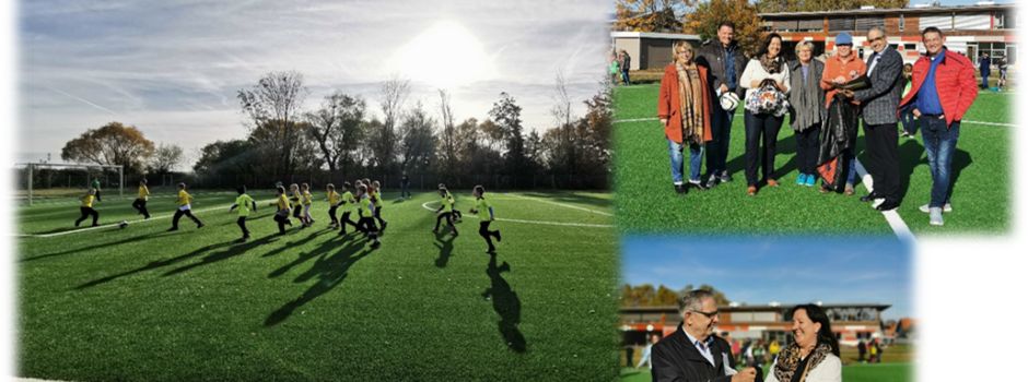 Fußballturnier auf dem neuen Kunstrasenplatz der Grundschule Dolgesheim
