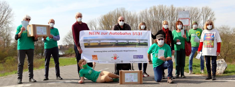 Bürgerinitiativen und GRÜNE gemeinsam gegen die Rheinspange 553