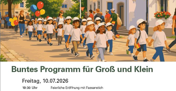 Großer Festumzug am Kinderfest, Sonntag 12.07.