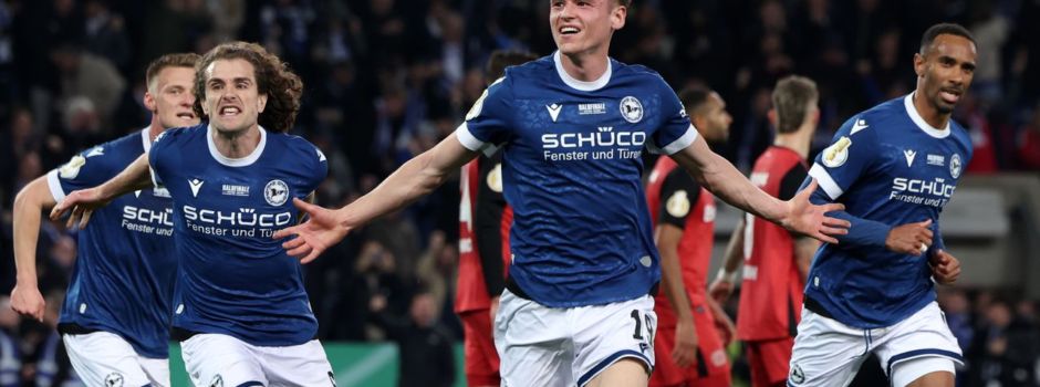 Sensationell ins Pokalfinale: Arminia wirft Leverkusen raus