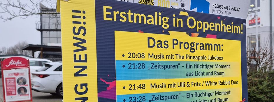 Premiere auf dem Marktplatz: Oppenheim feiert Silvester mit Lichtkunst und Live-Musik