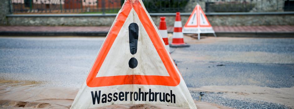 Wasserrohrbruch in Dauernheim