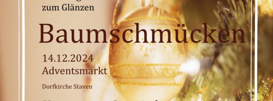 Unser Gemeinde-Tannenbaum wird festlich