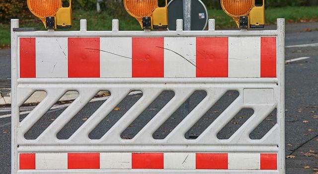 Vollsperrung der Straße Alter Weinberg 