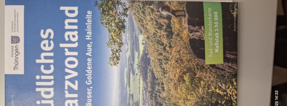 Neue Wanderkarte Südliches Harzvorland