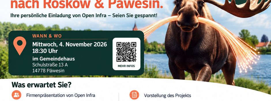 Glasfaserausbau in Roskow und Päwesin