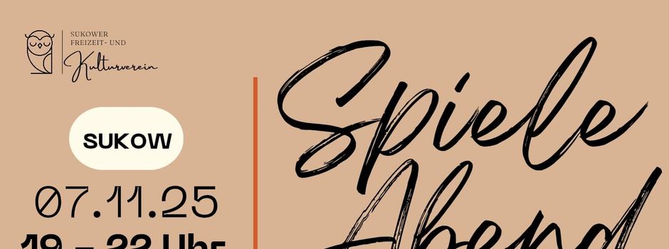November - Spieleabend in Sukow 