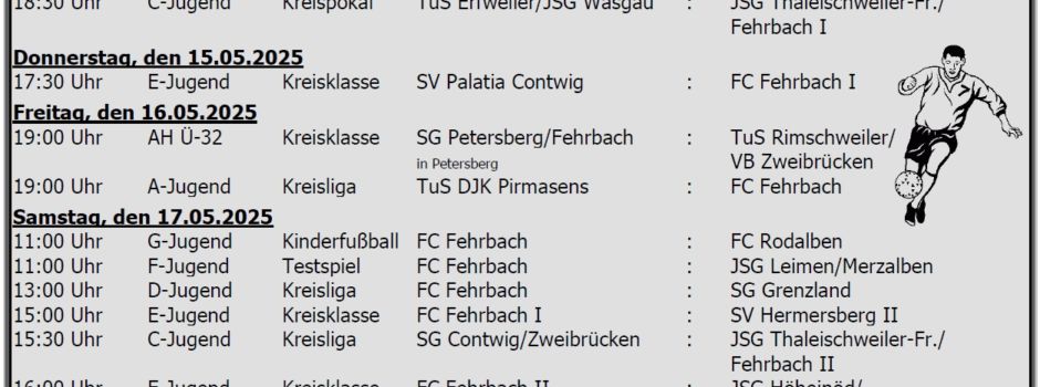 Wochenprogramm beim FCF