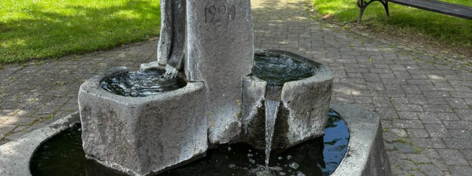 Brunnen wieder in Betrieb