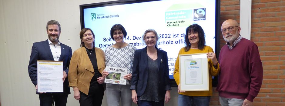 Fairer Handel in Herzebrock-Clarholz: Gemeinde erfolgreich für zwei weitere Jahre als Fairtrade-Town rezertifiziert