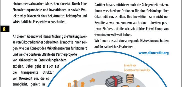 Informationsabend zu Oikocredit