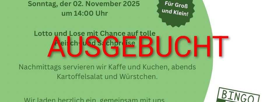 Lottonachmittag im Gutspark