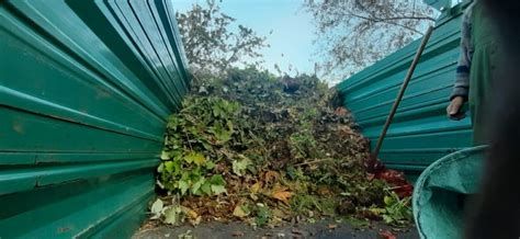 Grüngut Container am Bauhof Schwend