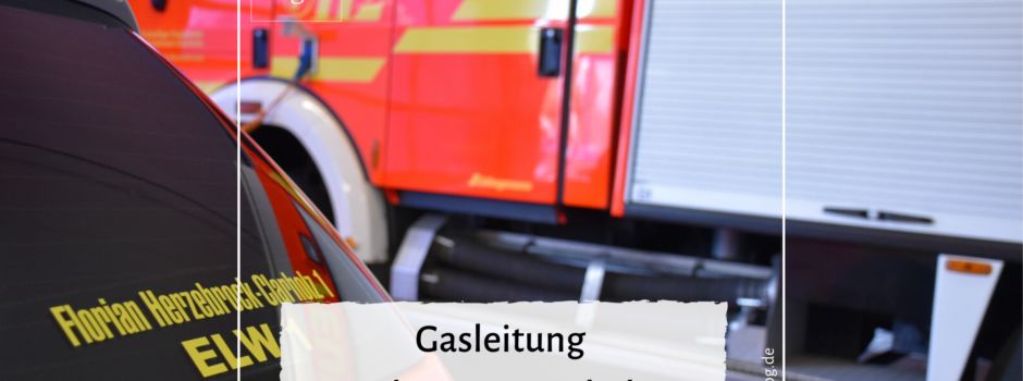 Gasleitung an der B64 angebohrt