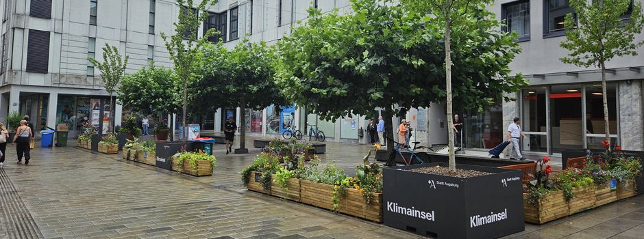 Die „Klimainsel“ – temporäres Pilotprojekt auf dem Martin-Luther-Platz