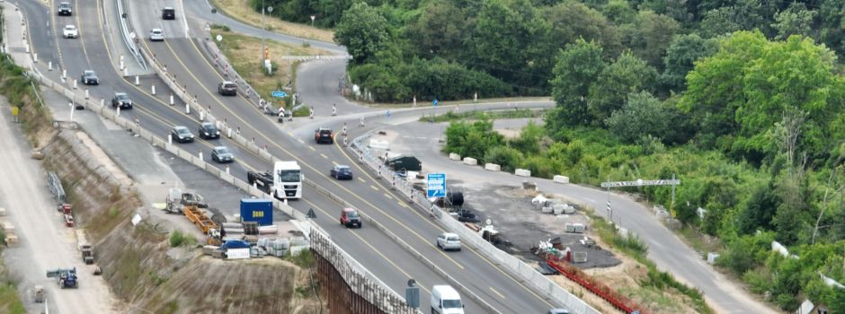 Nach Erdrutsch: Salzbachtalbrücke bei Wiesbaden wieder befahrbar