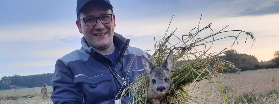 Heuernte startet richtig durch: 25 Rehkitze an einem Morgen gerettet