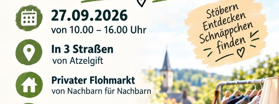 Einladung zum Straßenfest mit Flohmarkt