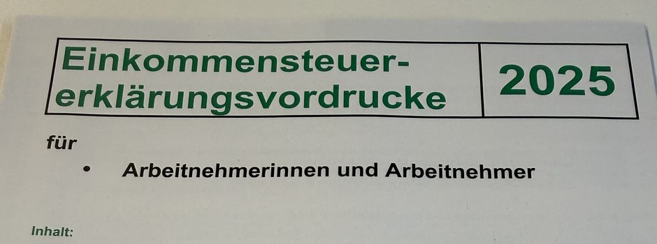 Einkommenssteuererklärungsvordrucke 2025 liegen ab sofort im Rathaus