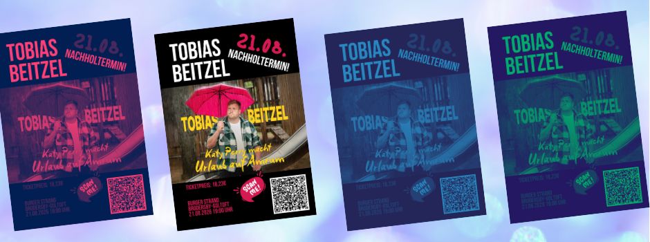 Neuer Termin & neuer Ort: Comedian Tobias Beitzel im Gemeindehaus