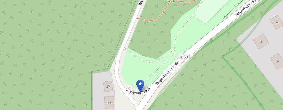 Westerheese: Straße für Baumarbeiten gesperrt