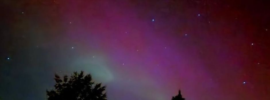 Polarlichter über Mainz und Rheinhessen