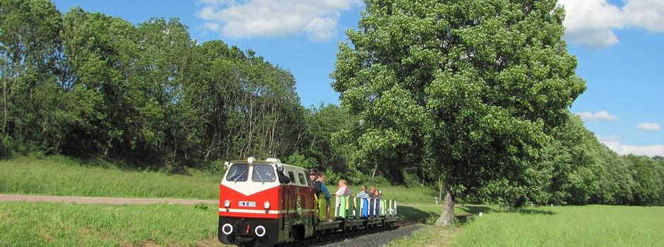 Fahrbetrieb bei der Parkeisenbahn Vatterode 