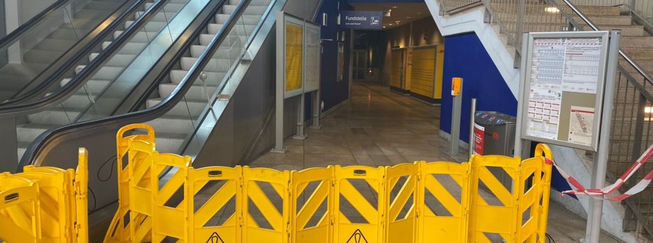 Gewitterschäden am Mainzer Hauptbahnhof