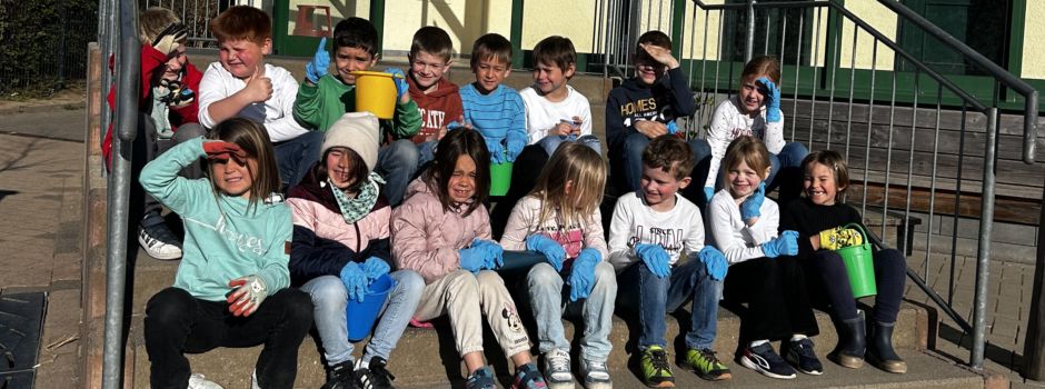 Grundschule engagiert sich für eine saubere Umwelt