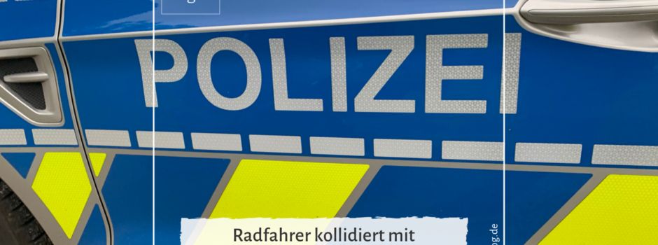 Radfahrer kollidiert mit unbekannter Pkw-Fahrerin