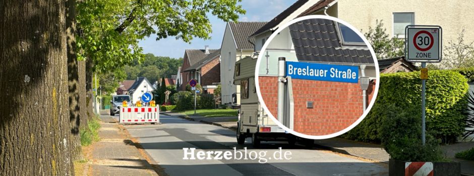 Zufahrten der Breslauer Straße 70 bis 84 rund zweieinhalb Wochen gesperrt