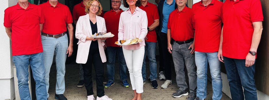 Petra Schneider zu Besuch bei den Dienstagsworkern