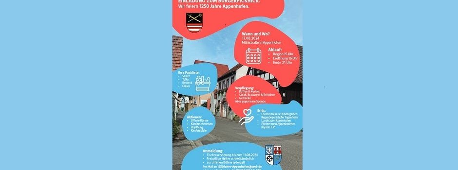 Bürgerpicknick - 1250 Jahre Appenhofen