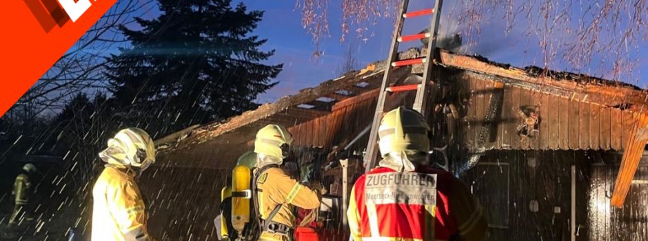 Einsatz 03.03.2025 18:06 Uhr - B-Geb 1 Feuer Gartenhütte