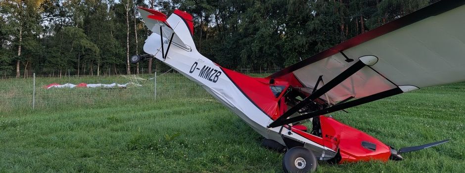 Ultraleichtflugzeug abgestürzt