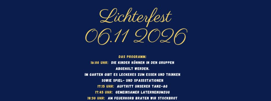 Lichterfest im Integrativen Kindergarten "Tranquilla Trampeltreu"