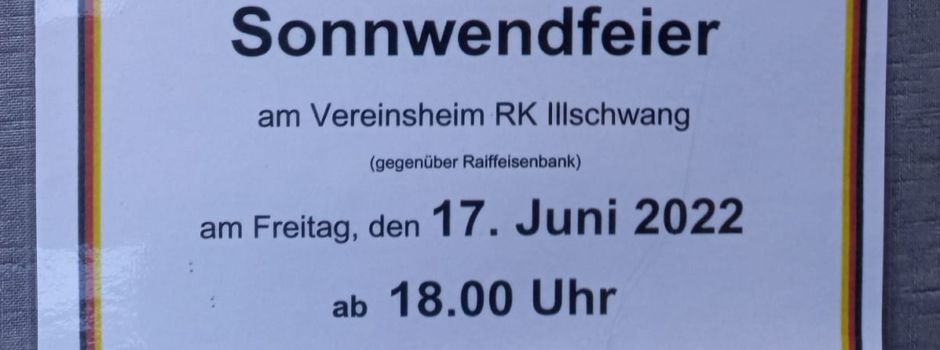 Sonnwendfeier bei der RK Illschwang