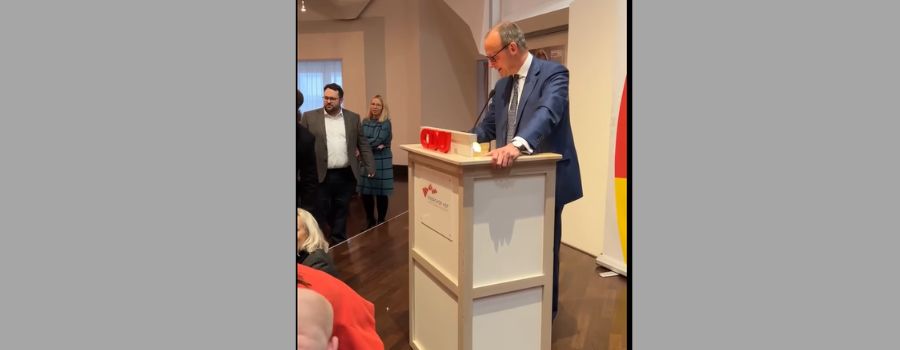 Event in Mainz gestört: Merz verspottet Klima-Aktivisten