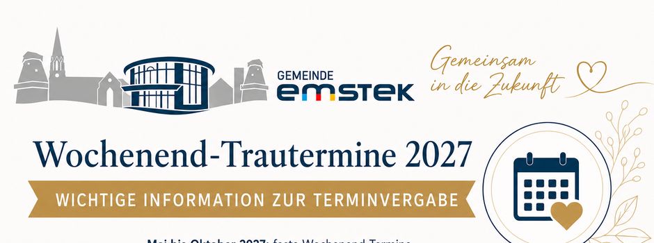 Wochenend-Trautermine 2027💍