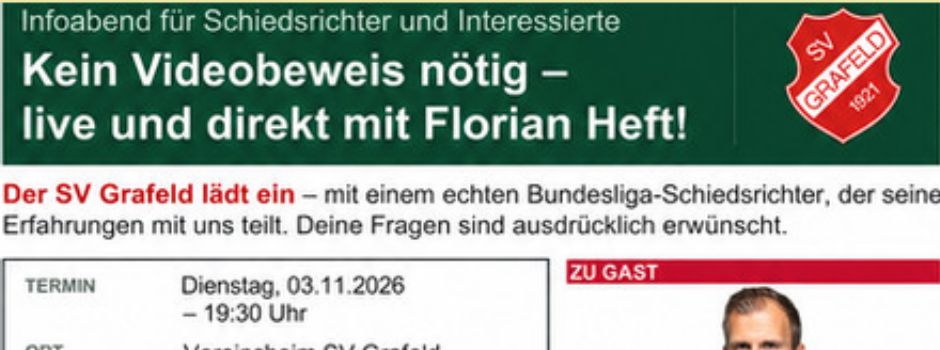 Infoabend für Schiedsrichter und Interessierte